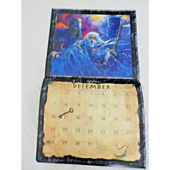 Magic The Gathering 1997  Wall Calendar 12 Magic Art Paintings 12x14 inches EUC - Picture 10 of 14